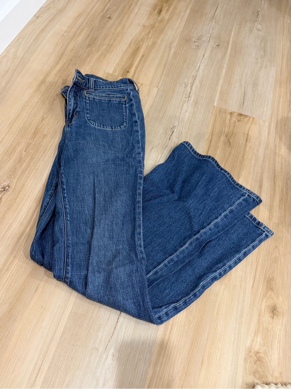 J. Crew Women's Wide-Leg Jeans in Dark Indigo